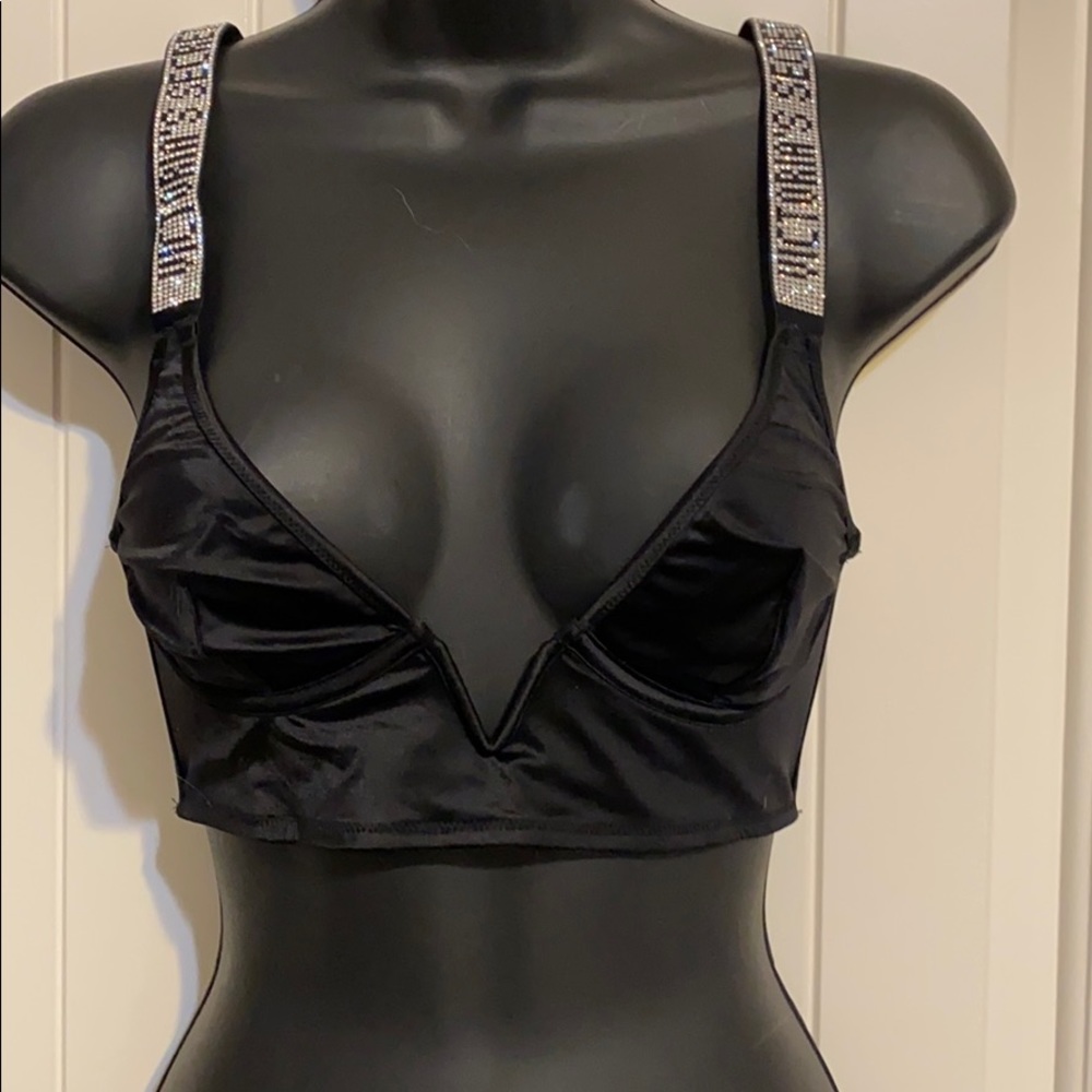 Victoria secret rhinestone strap bralette